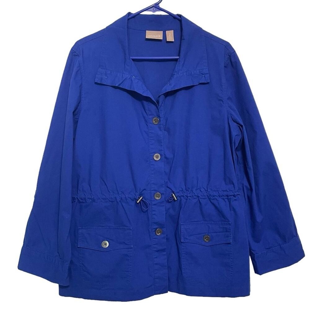 Chico’s Blue‎ Jacket Medium Shacket
